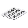 Jr Usher 1 x 3 Name Tag, White (10 Pack)