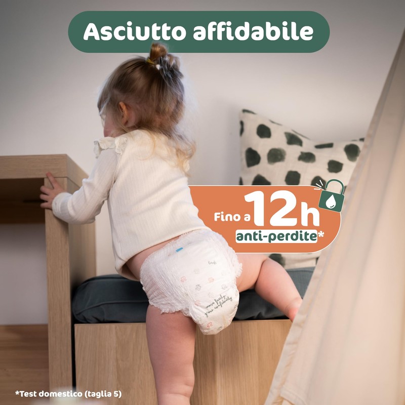 Naty FreeMovers Pannolini a Mutandina, Taglia 6 (14–20kg), 18 pezzi