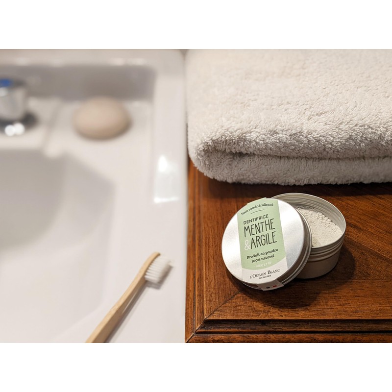 Mint & Argan Powder Toothpaste - 60 g - Natural