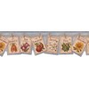Alb4169 Garden Wallpaper Border 6.78" X 15'
