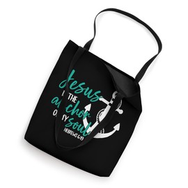 Jesus Is the Anchor of My Soul Nautical Christian Themed Tote Bag