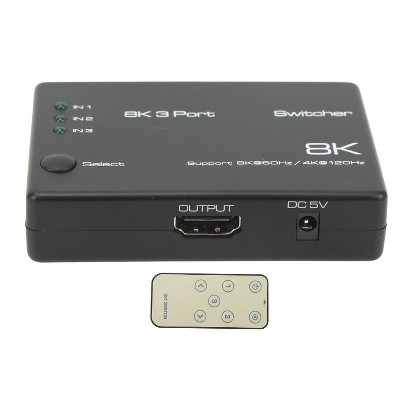 4K 120Hz 8K 60Hz 3 In 1 Out Ultra HD