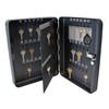 Lucky Line 60 Hook Combination Locking Metal Key Cabinet Organizer,