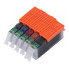 Ink Cartridge Set Large Capacity Clear Colorfast Printing Black Color