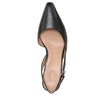 Naturalizer Womens Dalary Slingback Pump Black Leather 6 W