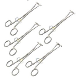 G.S 5 Pcs of Septum Nose Pierce Forceps Piercing Clamps By G.S Online Store