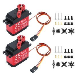 25 kg Servo Digital Metal Servo Motor AYWHP 2 PCS 270° RC Servo Motor for RC Helicopter, Robots, Car Boat