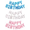 Happy Birthday Letters Aluminum Foil Balloons Set Party Decoration Supplies