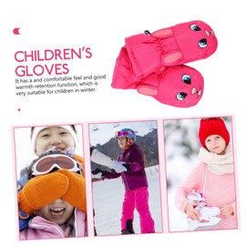 SUPVOX 1 Pair Kids Ski Mittens Snowboard Gloves Winter Windproof Snow Gloves for Toddlers Boys Girls