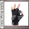 ONE LIMITATION TG014 Men's Gloves Leather Fingerless Motorcycle Cycling Driving