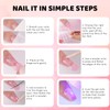 Aokitec Semi Cured Gel Nail Strips with UV Light -