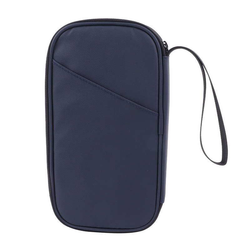 Card Wallet Waterproof Multi Slots Zipper Closure Soft PU Leather