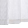 TOPICK White Kitchen Curtains 36 Inch Curtains Waffle Weave Textured
