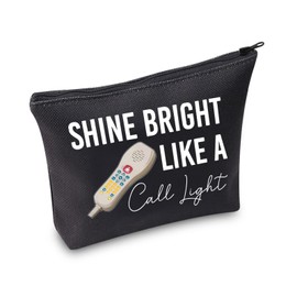 TOBGB ICU - Bolsa de viaje para personal médico, bolsa de viaje para sala de emergencias, bolsa con cierre, regalo de enfermera, regalo de agradecimiento para enfermeras, Blanco apagado, Shine Bright Bk