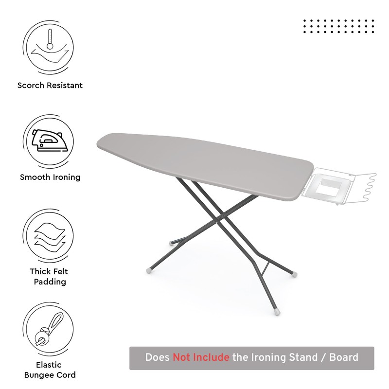 Encasa Homes Replacement Ironing Board Cover with Extra Thick Pad,