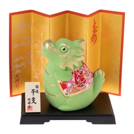 Seto Pottery Sha 2024 Zodiac Figurine Figurine Compact Dragon Dragon Tatsu New Year Decoration Kaikun Crepe Fukutatsu Small Shoho Kiln 152