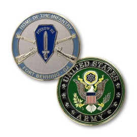 ARMY FORT BENNING HOME OF THE INFANTRY 1.75" CHALLENGE COIN
