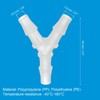 PATIKIL 2/7" Plastic Hose Barb Fitting, 4 Pack Y Shaped