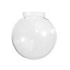 B&P Lamp® 8" Clear Glass Industrial Pendant Shade, 4" Fitter