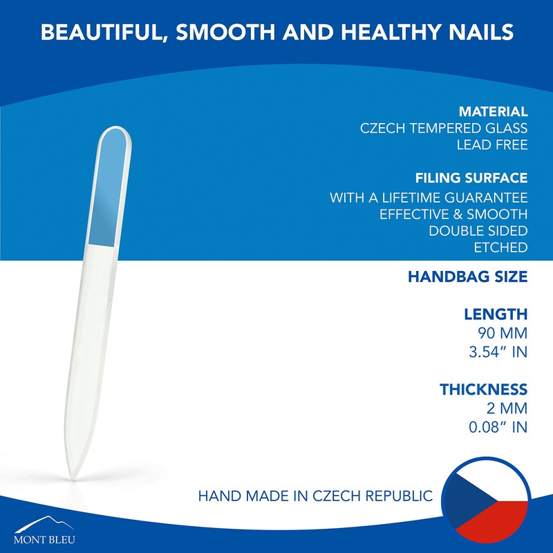 Mont Bleu Crystal Nail File hand decorated with crystals -