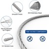 ZIUZI 6.6FT Adjustable Picture Hanging Wire, Heavy-Duty Stainless Steel Wire