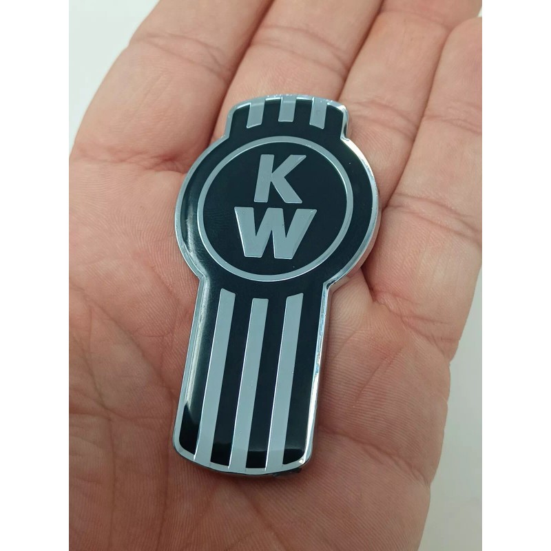 KW kenworth kw emblem metal truck semi chrome black