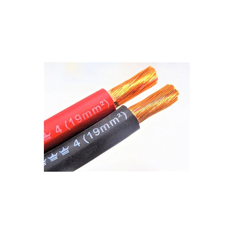 4 AWG EXCELENE WELDING CABLE BLACK OR RED MADE IN