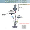 38" H Birdbaths for Outdoors,Metal Bird Feeder and Bird Houses