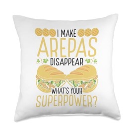 Arepa Making Arepa Flour Venezuelan Snacks Arepas Grill Throw Pillow