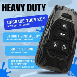 MARRLVE Key Fob Replacement 4 Button for Chevy Cruze Equinox Camaro Impala Malibu Sonic Buick Regal Verano Encore Lacrosse GMC Terrain 2010 2011 2012 2013 2014 2015 2016 2017 2018 2019 Car Keys