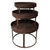 GURU SHOP Braided Round Coffee Table, Side Table, Coffee Table