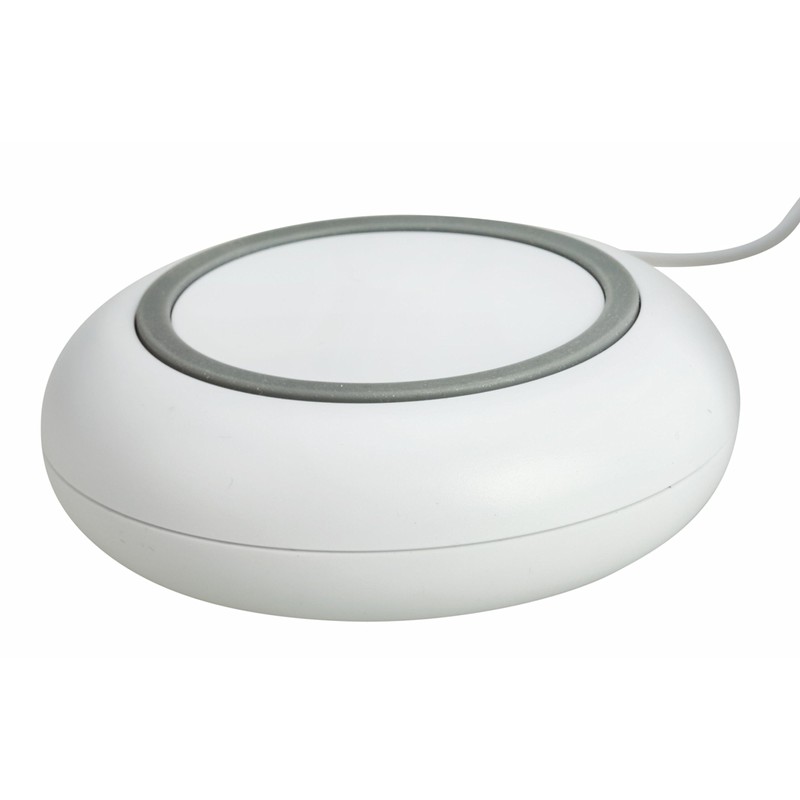 TFA Dostmann 60.2538.02 Funkwecker Boom mit Vibrationsalarm (Weiss)