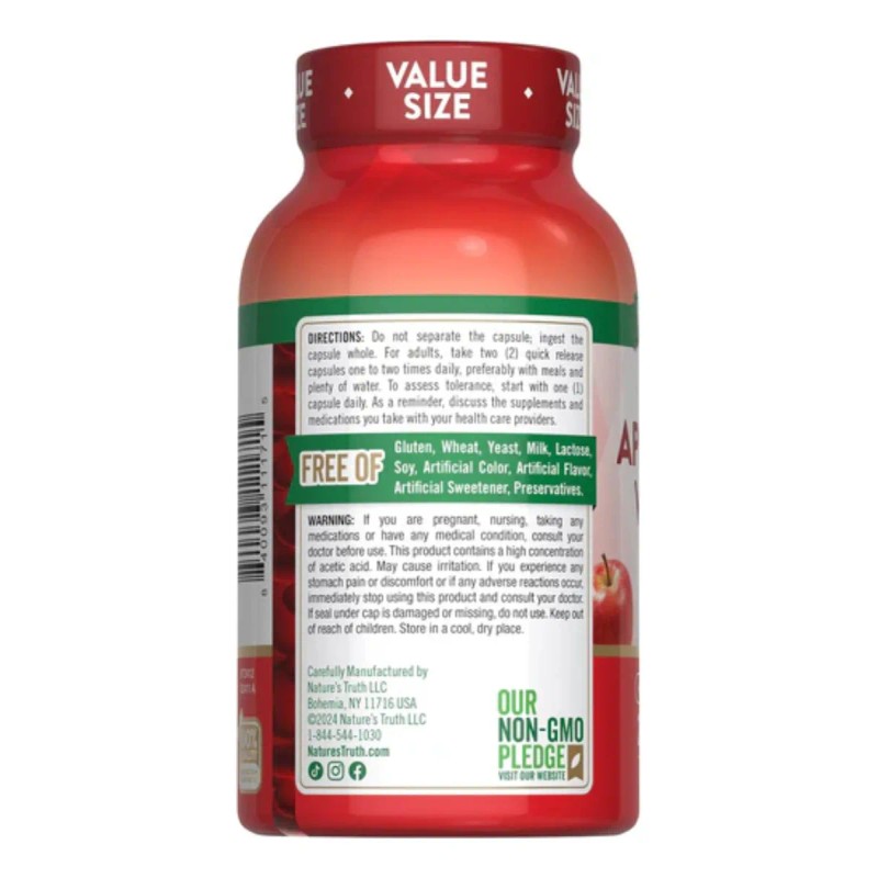 Natures Truth Suplemento de Vinagre De Manzana 1200 Mg por