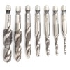 7Pcs Tap Set 1/4 Hex Shank Metric Drilling and Tapping