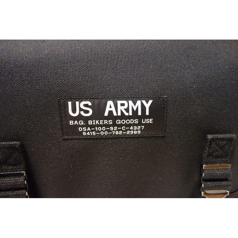 Army Bag ■ US ARMY Side Bag (Army Saddlebag) Black/Red