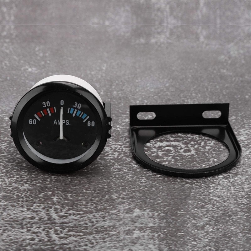 Qiilu Car Ammeter, 2 Inch 52 mm DC 12 V
