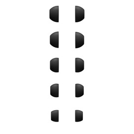 Rqker Eartips Compatible with Powerbeats Pro 2 Earbuds, 10 Pairs XS/S/M/L/XL Sizes Soft Silicone Ear Tips Replacement Earbuds Tips, Compatible with Powerbeats PB Pro 2 10 Pairs Jet Black