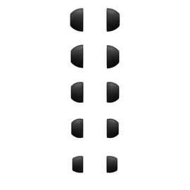 Rqker Eartips Compatible with Powerbeats Pro 2 Earbuds, 10 Pairs XS/S/M/L/XL Sizes Soft Silicone Ear Tips Replacement Earbuds Tips, Compatible with Powerbeats PB Pro 2 10 Pairs Jet Black