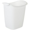 Rubbermaid Small Trash Can, Plastic, 3.5-Gallon/14-Court, White Wastebasket for Kitchen/Office/Bedroom/Bathroom
