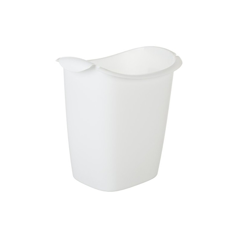 Rubbermaid Small Trash Can, Plastic, 3.5-Gallon/14-Court, White Wastebasket for Kitchen/Office/Bedroom/Bathroom