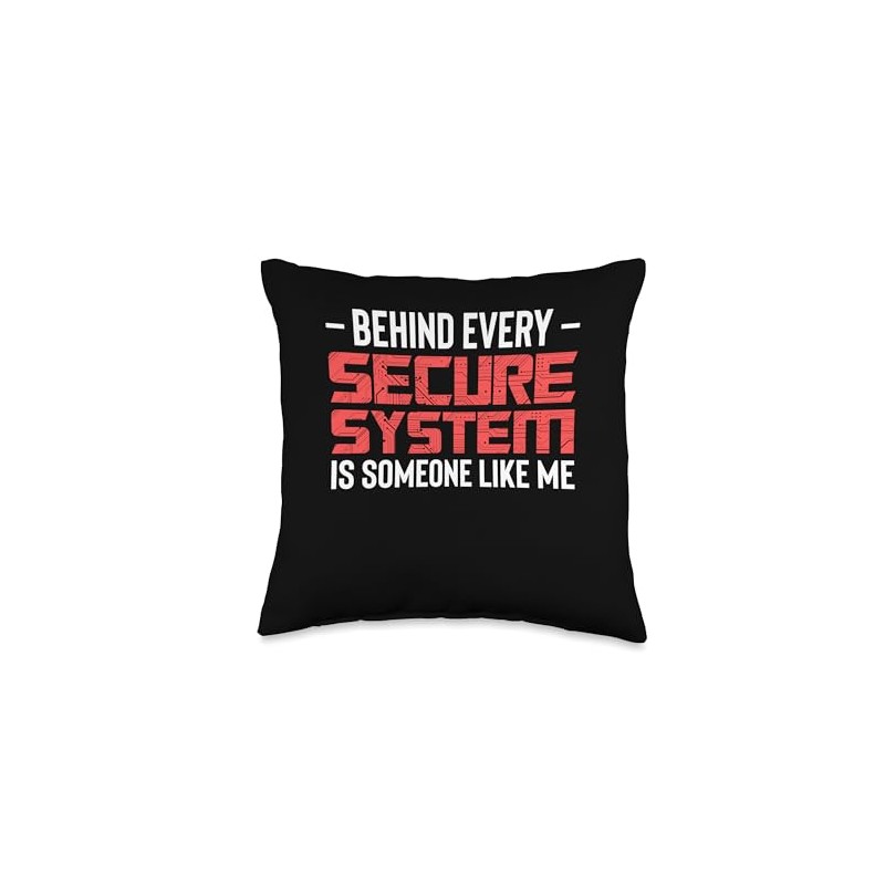 Behind Every Secure System Cyber Security Engineer Throw Pillow