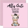 Stuff4 New Baby Girl Card - New Daughter - Baby Girl Newborn, New Baby Greeting Cards Gifts, 145mm x 145mm Baby Greeting Cards