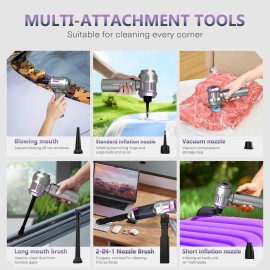 Cordless Handheld Vacuum Cleaner Mini Portable for Car Auto Office Home 80000RPM