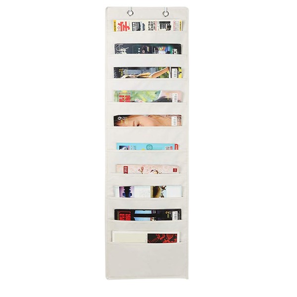 La dream Document Storage, Wall Pocket, 10 Pockets, A4, Fabric