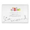 Luxury Paper, Private Moving Postcard, Printed Sentences, 30 Sheets Design