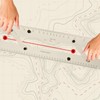 CYA Navigation Parallel Ruler Marine Parallel Ruler with Clear Scales,
