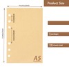 WWYSSZ Ring Binder Refill Paper Kraft Paper A5 Refillable 3