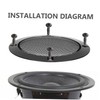 MERRYHAPY 1set Car Speaker Protective Mesh Grill Cover for Subwoofer
