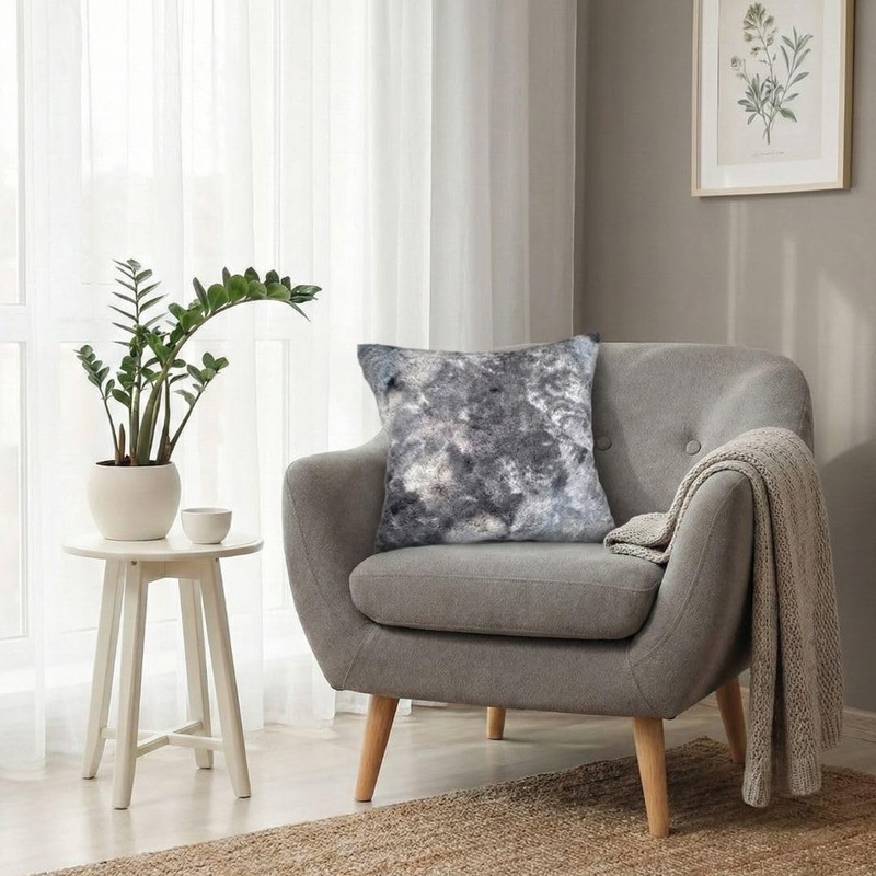 Kanroh Cushion Cover Fluffy (Persian Gray, 45x45)
