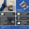 Lumonic 5 x 32 mm pipe clamps with rubber insert,